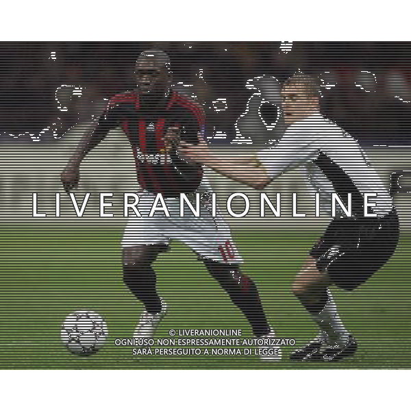 Milano 02/04/2007 Champions League 2006/07 milan-manchester 3:0 nella foto seedorf e fletcher ph marco luzzani/ag aldo liverani s.a.s.