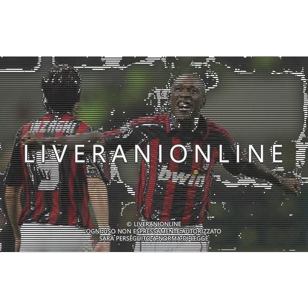 Milano 02/04/2007 Champions League 2006/07 milan-manchester 3:0 nella foto esultanza seedorf ph marco luzzani/ag aldo liverani s.a.s.