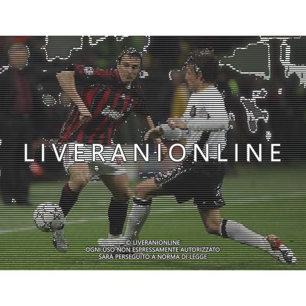 Milano 02/04/2007 Champions League 2006/07 milan-manchester 3:0 nella foto heinze e oddo ph marco luzzani/ag aldo liverani s.a.s.