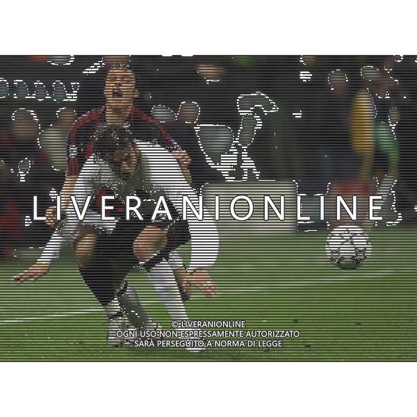 Milano 02/04/2007 Champions League 2006/07 milan-manchester 3:0 nella foto heinze e oddo ph marco luzzani/ag aldo liverani s.a.s.