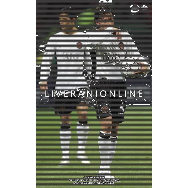 Milano 02/04/2007 Champions League 2006/07 milan-manchester 3:0 nella foto delusione heize e ronaldo cristiano ph marco luzzani/ag aldo liverani s.a.s.