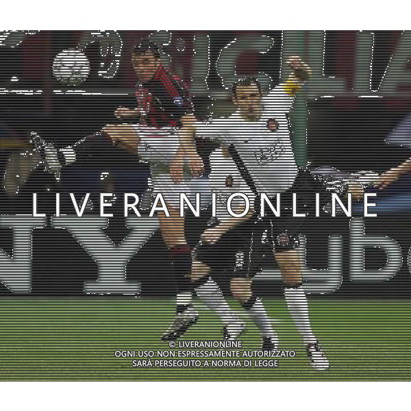 Milano 02/04/2007 Champions League 2006/07 milan-manchester 3:0 nella foto oddo e giggs ph marco luzzani/ag aldo liverani s.a.s.