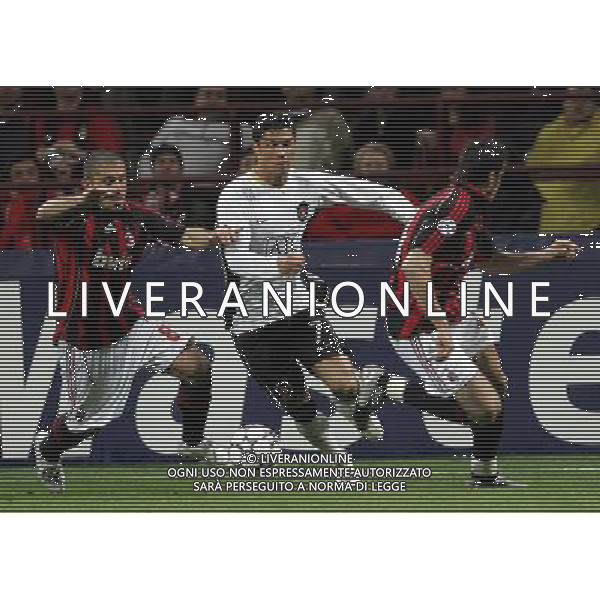 Milano 02/04/2007 Champions League 2006/07 milan-manchester 3:0 nella foto ronaldo cristiano, gattuso e oddo ph marco luzzani/ag aldo liverani s.a.s.