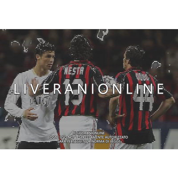 Milano 02/04/2007 Champions League 2006/07 milan-manchester 3:0 nella foto ronaldo cristiano, nesta e oddo ph marco luzzani/ag aldo liverani s.a.s.
