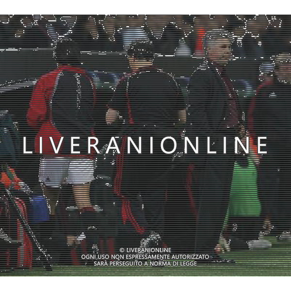Milano 02/04/2007 Champions League 2006/07 milan-manchester 3:0 nella foto ancelotti e inzaghi ph marco luzzani/ag aldo liverani s.a.s.