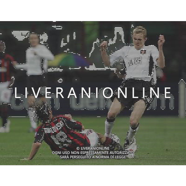 Milano 02/04/2007 Champions League 2006/07 milan-manchester 3:0 nella foto fletcher e jankulovski ph marco luzzani/ag aldo liverani s.a.s.