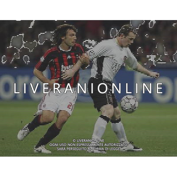 Milano 02/04/2007 Champions League 2006/07 milan-manchester 3:0 nella foto rooney e pirlo ph marco luzzani/ag aldo liverani s.a.s.