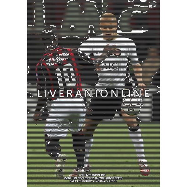 Milano 02/04/2007 Champions League 2006/07 milan-manchester 3:0 nella foto brown e seedorf ph marco luzzani/ag aldo liverani s.a.s.