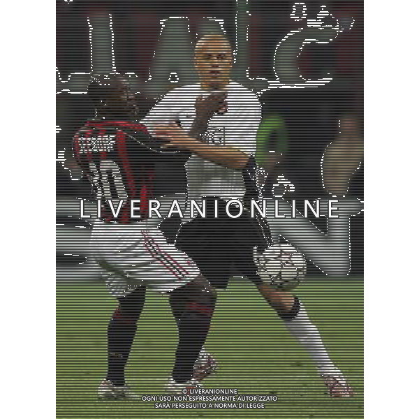 Milano 02/04/2007 Champions League 2006/07 milan-manchester 3:0 nella foto brown e seedorf ph marco luzzani/ag aldo liverani s.a.s.