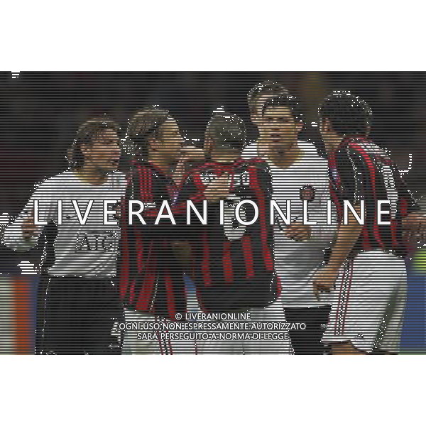 Milano 02/04/2007 Champions League 2006/07 milan-manchester 3:0 nella foto discussione ronaldo cristiano e gattuso ph marco luzzani/ag aldo liverani s.a.s.