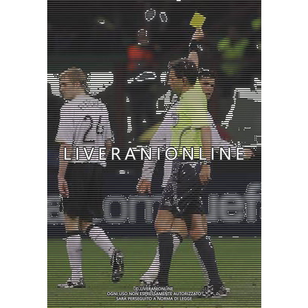 Milano 02/04/2007 Champions League 2006/07 milan-manchester 3:0 nella foto ammonizione ronaldo cristiano ph marco luzzani/ag aldo liverani s.a.s.