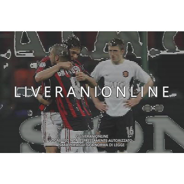Milano 02/04/2007 Champions League 2006/07 milan-manchester 3:0 nella foto gattuso e kaka ph marco luzzani/ag aldo liverani s.a.s.