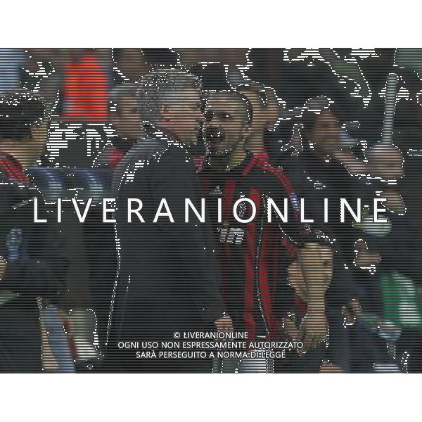 Milano 02/04/2007 Champions League 2006/07 milan-manchester 3:0 nella foto ancelotti e gattuso ph marco luzzani/ag aldo liverani s.a.s.