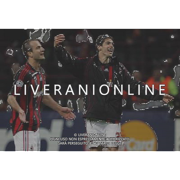 Milano 02/04/2007 Champions League 2006/07 milan-manchester 3:0 nella foto kaka e gilardino ph marco luzzani/ag aldo liverani s.a.s.