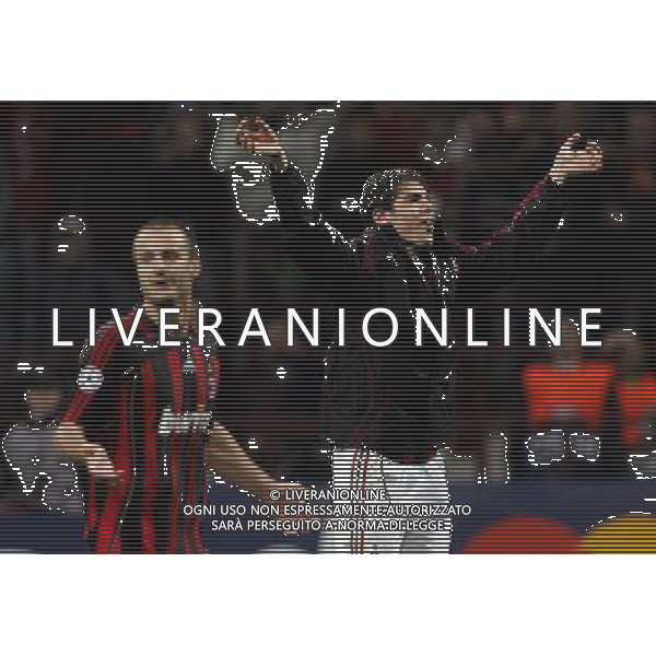 Milano 02/04/2007 Champions League 2006/07 milan-manchester 3:0 nella foto kaka e gilardino ph marco luzzani/ag aldo liverani s.a.s.
