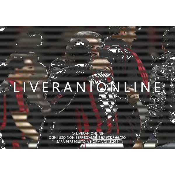 Milano 02/04/2007 Champions League 2006/07 milan-manchester 3:0 nella foto ancelotti e seedorf ph marco luzzani/ag aldo liverani s.a.s.