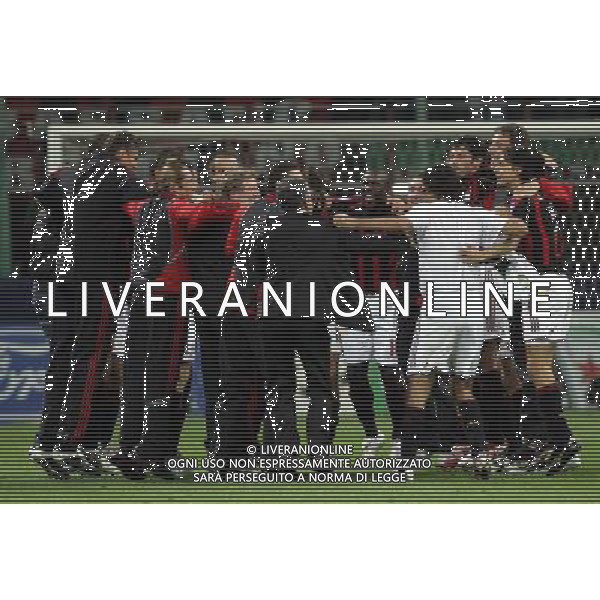 Milano 02/04/2007 Champions League 2006/07 milan-manchester 3:0 nella foto milan esulta a fine gara ph marco luzzani/ag aldo liverani s.a.s.