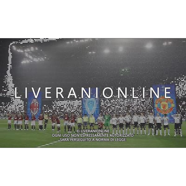 Milano 02/04/2007 Champions League 2006/07 milan-manchester 3:0 nella foto squadre schierate ph marco luzzani/ag aldo liverani s.a.s.