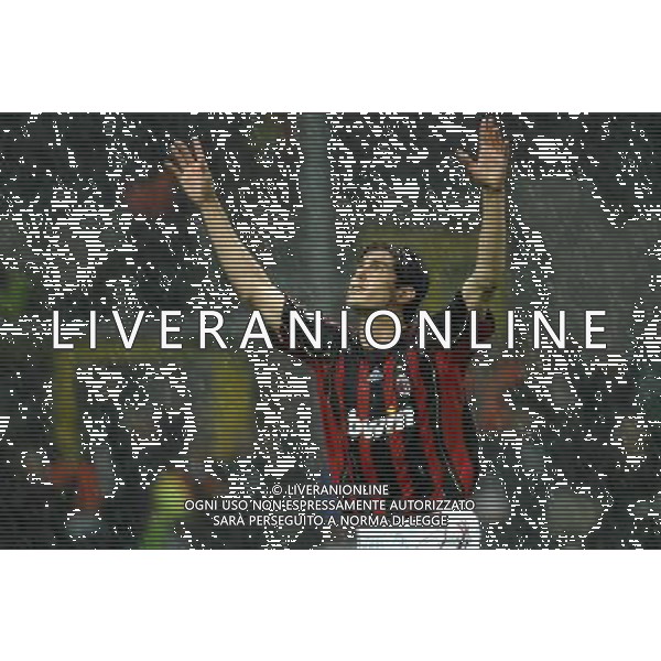 Milano 02/04/2007 Champions League 2006/07 milan-manchester 3:0 nella foto kaka esulta dopo il gol ph marco luzzani/ag aldo liverani s.a.s.