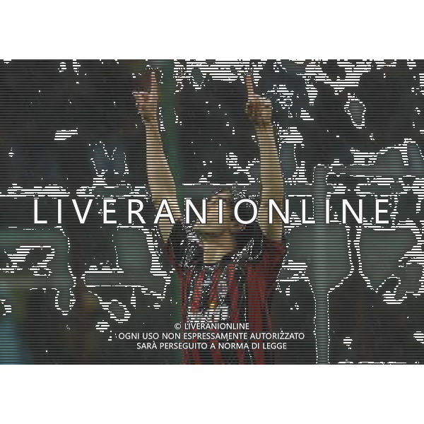 Milano 02/04/2007 Champions League 2006/07 milan-manchester 3:0 nella foto kaka esulta dopo il gol ph marco luzzani/ag aldo liverani s.a.s.