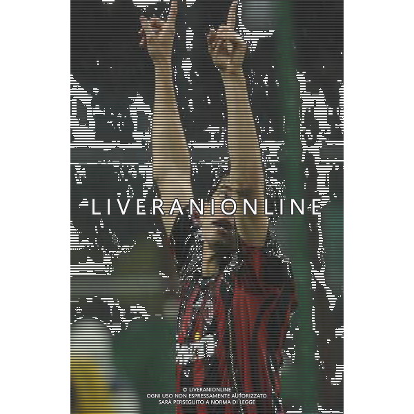 Milano 02/04/2007 Champions League 2006/07 milan-manchester 3:0 nella foto kaka esulta dopo il gol ph marco luzzani/ag aldo liverani s.a.s.