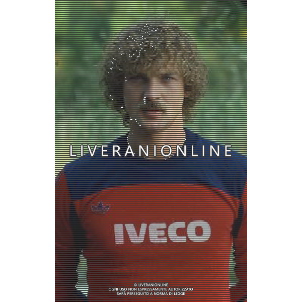 Stefano Tacconi calciatore portiere dell\'Avellino calcio anni\' 80 ph archivio agenzia aldo liverani