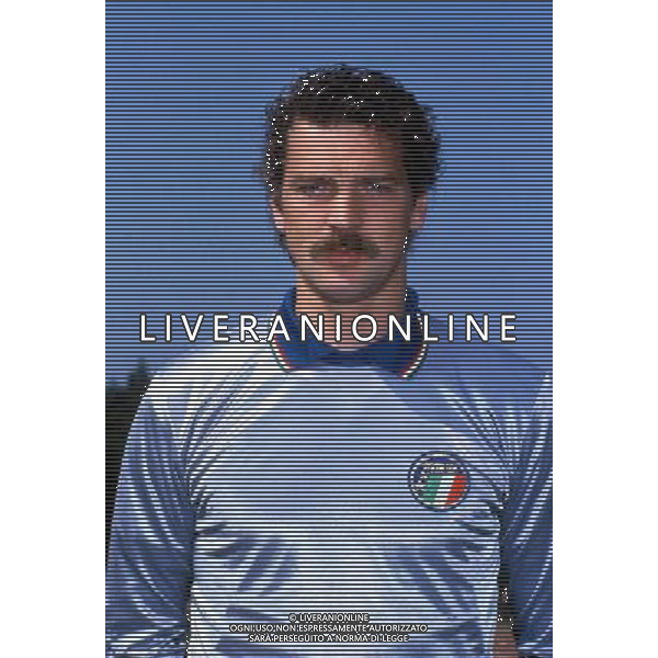 Stefano Tacconi calciatore portiere della Nazionale Italiana 1986/87 ph archivio agenzia aldo liverani