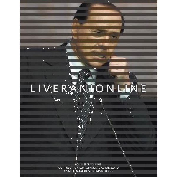 AL TEATRO DAL VERME DI MLANO COMIZIO DI SILVIO BERLUSCONI A SOSTEGNO DEI CANDIDATI ALLE PROSSIME ELEZIONI AMMINISTRATIVE 14-05-2007 PH TACCA/AGENZIA ALDO LIVERANI