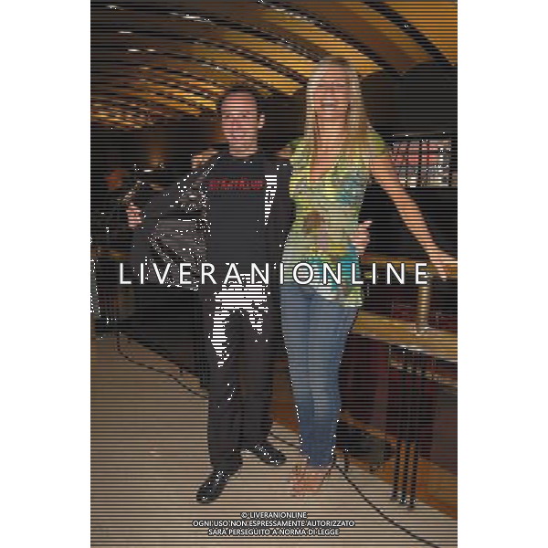 ROMA PRESENTAZIONE SPETTACOLO TEATRALE\'CABARET\' NELLA FOTO MICHELLLE HUNZIKER-CHRISTIAN GINEPRO FOTO BRUNI-AG ALDO LIVERANI