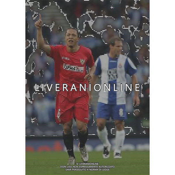 Espanol - Siviglia Finale Coppa Uefa Glasgow 16/05/2007 nella foto esultanza dopo il gol di adriano ph luzzani/Ag. Aldo Liverani