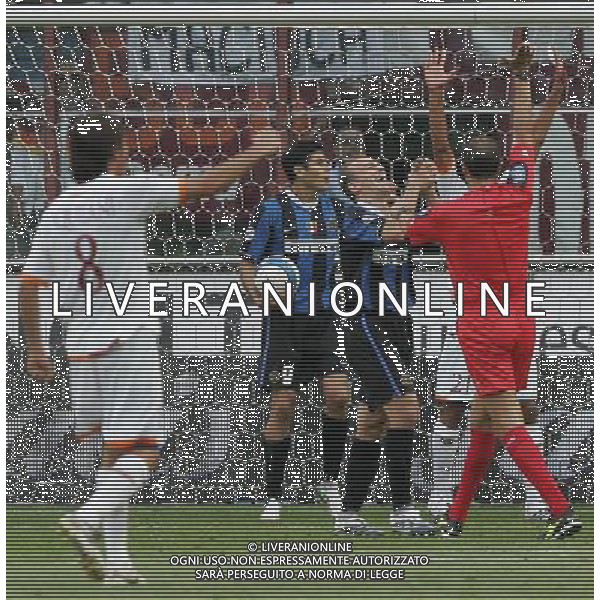 INTER-ROMA COPPA ITALIA TIM 17/05/2007 NELLA FOTO cruz-cambiasso FOTO ANDRY-AG ALDO LIVERANI