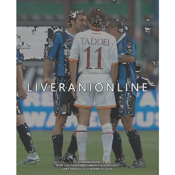 Coppa Italia TIM Finale Ritorno - 17.05.2007 Inter - Roma Nella Foto:Figo litiga con Taddei dopo il gol di Cruz /Ag. Aldo Liverani