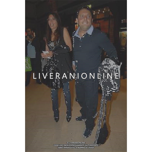ROMA 17/05/2007 TEATRO SISTINA ANTEPRIMA DI ÒCABARETÒdi MICHELLE HUNZIKER NELLA FOTO ENRICO BRIGNANO CON BIANCA FOT BRUNI-AG ALDO LIVERANI