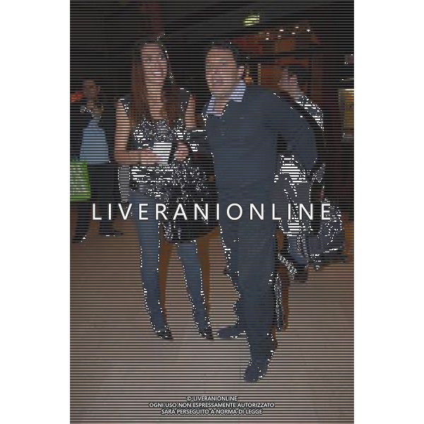 ROMA 17/05/2007 TEATRO SISTINA ANTEPRIMA DI ÒCABARETÒdi MICHELLE HUNZIKER NELLA FOTO ENRICO BRIGNANO CON BIANCA FOT BRUNI-AG ALDO LIVERANI
