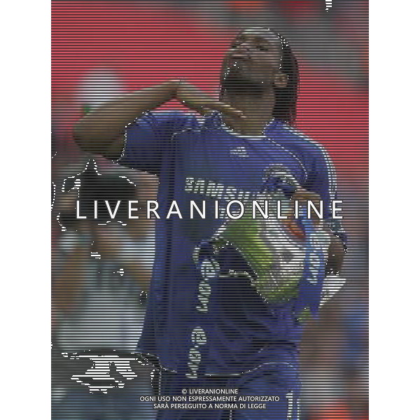 WEMBLEY FINALE DI COPPA D\'INGHILTERRA CHELSEA-MANCHESTER UNITED 19/05/2007 NELLA FOTO Didier Drogba FOTO POZZETTI-AG ALDO LIVERANI