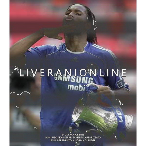 WEMBLEY FINALE DI COPPA D\'INGHILTERRA CHELSEA-MANCHESTER UNITED 19/05/2007 NELLA FOTO Didier Drogba FOTO POZZETTI-AG ALDO LIVERANI