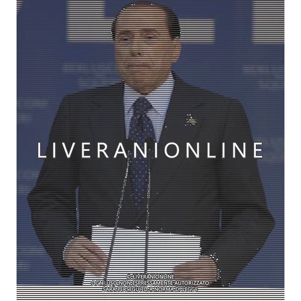 PIACENZA 21-05-2007 PIAZZA CAVALLI, INTERVENTO DI SILVIO BERLUSCONI, A FAVORE DEL CANDIDATO DI FORZA ITALIA PER LE COMUNALI DI PIACENZA. NELLA FOTO : SILVIO BERLUSCONI PH TACCA/AGENZIA ALDO LIVERANI