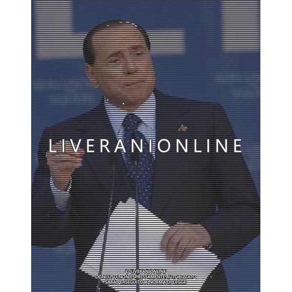 PIACENZA 21-05-2007 PIAZZA CAVALLI, INTERVENTO DI SILVIO BERLUSCONI, A FAVORE DEL CANDIDATO DI FORZA ITALIA PER LE COMUNALI DI PIACENZA. NELLA FOTO : SILVIO BERLUSCONI. PH TACCA/AGENZIA ALDO LIVERANI