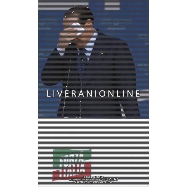 PIACENZA 21-05-2007 PIAZZA CAVALLI, INTERVENTO DI SILVIO BERLUSCONI, A FAVORE DEL CANDIDATO DI FORZA ITALIA PER LE COMUNALI DI PIACENZA. NELLA FOTO : SILVIO BERLUSCONI. PH TACCA/AGENZIA ALDO LIVERANI
