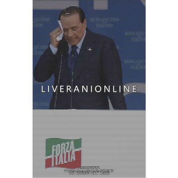 PIACENZA 21-05-2007 PIAZZA CAVALLI, INTERVENTO DI SILVIO BERLUSCONI, A FAVORE DEL CANDIDATO DI FORZA ITALIA PER LE COMUNALI DI PIACENZA. NELLA FOTO : SILVIO BERLUSCONI. PH TACCA/AGENZIA ALDO LIVERANI
