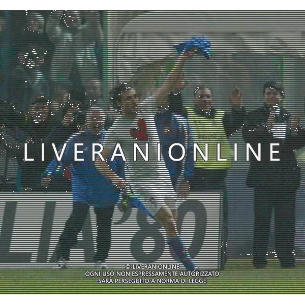 PALERMO 29/03/2003 ITALIA - FINLANDIA NELLA FOTO CHRISTIAN VIERI ESULTA DOPO IL GOL AGENZIA ALDO LIVERANI