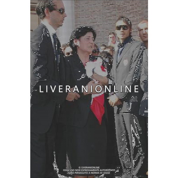 Funerali di Vincenzo Bellavista Presidente Rimini Calcio 23.05.2007 Nella Foto:Moglie di Vincenzo Bellavista /Ag. Aldo Liverani