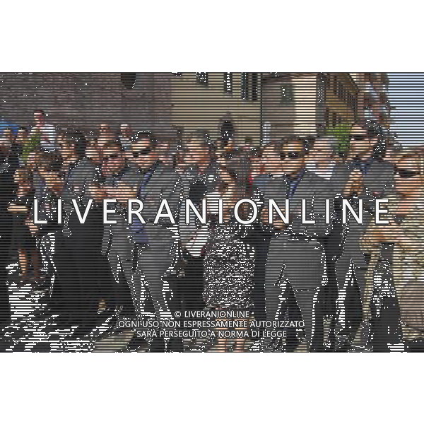 Funerali di Vincenzo Bellavista Presidente Rimini Calcio 23.05.2007 Nella Foto:Giocatori del Rimini /Ag. Aldo Liverani