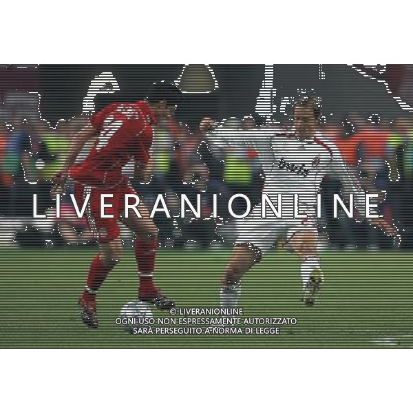 Milan - Liverpool finale Champions League Stadio Olimpico di Atene 23/05/2007 nella foto alonso e ambrosini massimo ph Luzzani/Ag. Aldo Liverani