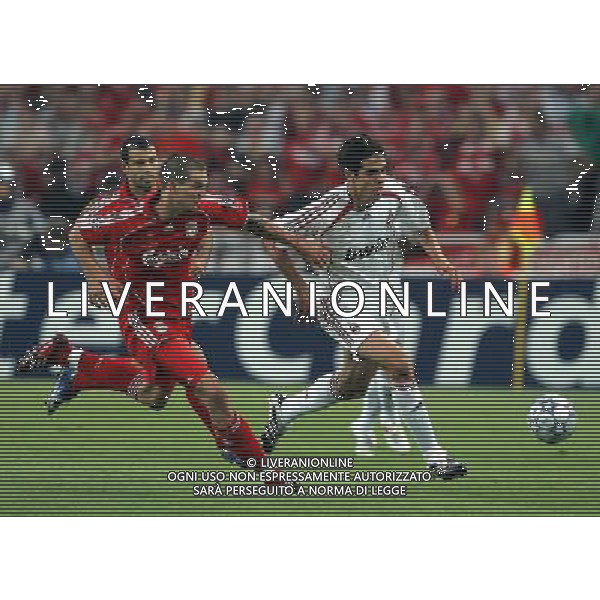 Milan - Liverpool finale Champions League Stadio Olimpico di Atene 23/05/2007 nella foto agger e kaka ph Luzzani/Ag. Aldo Liverani