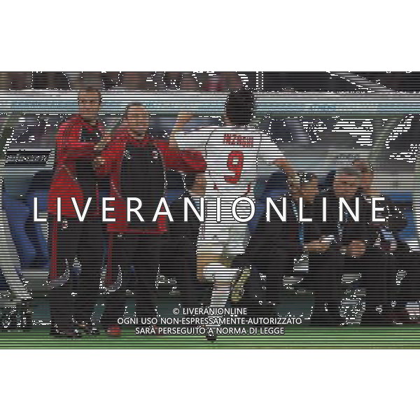 Milan - Liverpool finale Champions League Stadio Olimpico di Atene 23/05/2007 nella foto esultanza dopo il gol su punizione di Andrea Pirlo deviata da filippo inzaghi ph Luzzani/Ag. Aldo Liverani