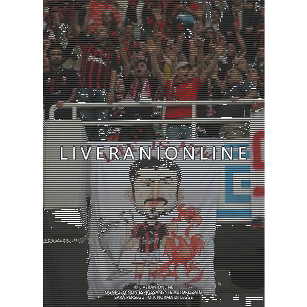 Milan - Liverpool finale Champions League Stadio Olimpico di Atene 23/05/2007 nella foto striscione dei tifosi ph Luzzani/Ag. Aldo Liverani