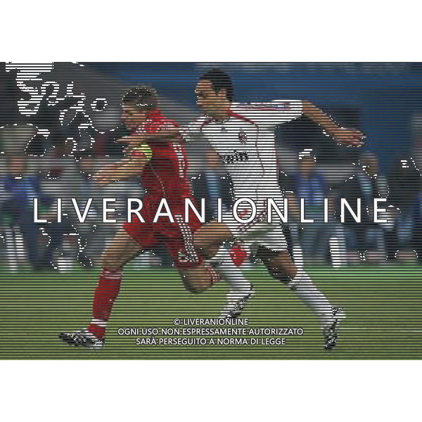 Milan - Liverpool finale Champions League Stadio Olimpico di Atene 23/05/2007 nella foto Alessandro nesta con Gerrard ph luzzani/Ag. Aldo Liverani