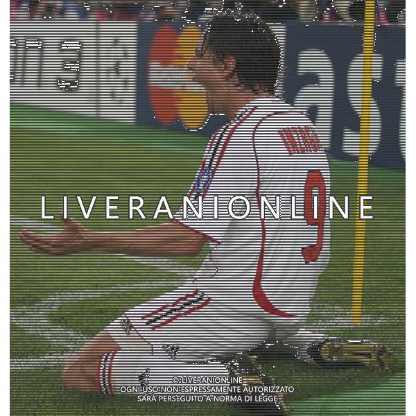 Milan - Liverpool finale Champions League Stadio Olimpico di Atene 23/05/2007 nella foto esultanza dopo il secondo gol di filippo inzaghi del 2-0 ph andry/Ag. Aldo Liverani