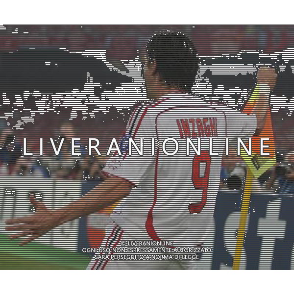 Milan - Liverpool finale Champions League Stadio Olimpico di Atene 23/05/2007 nella foto esultanza dopo il secondo gol di filippo inzaghi del 2-0 ph andry/Ag. Aldo Liverani